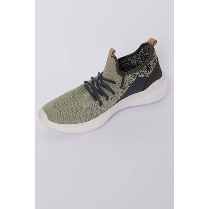 Zapatos Tenis Color Verde Militar Para Hombre