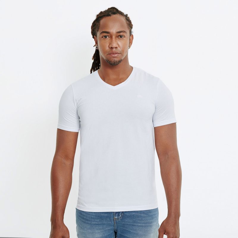 CAMISETA UNICOLOR COLOR BLANCO OPTICO PARA HOMBRE QUEST