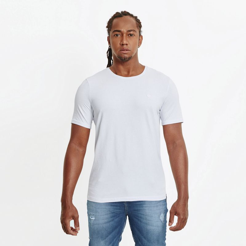 CAMISETA UNICOLOR COLOR BLANCO OPTICO PARA HOMBRE QUEST