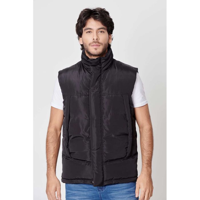 Chaleco Acolchado Color Negro Para Hombre