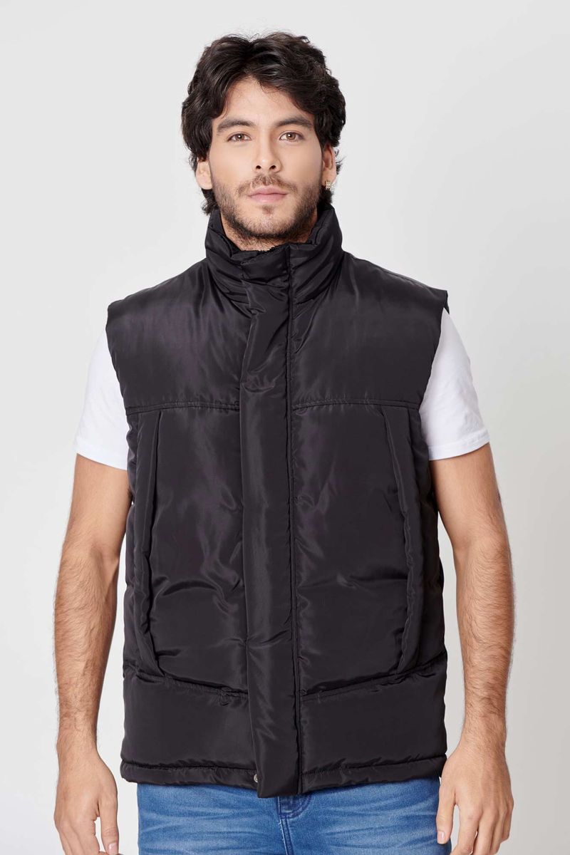 CHALECO ACOLCHADO COLOR NEGRO PARA HOMBRE QUEST