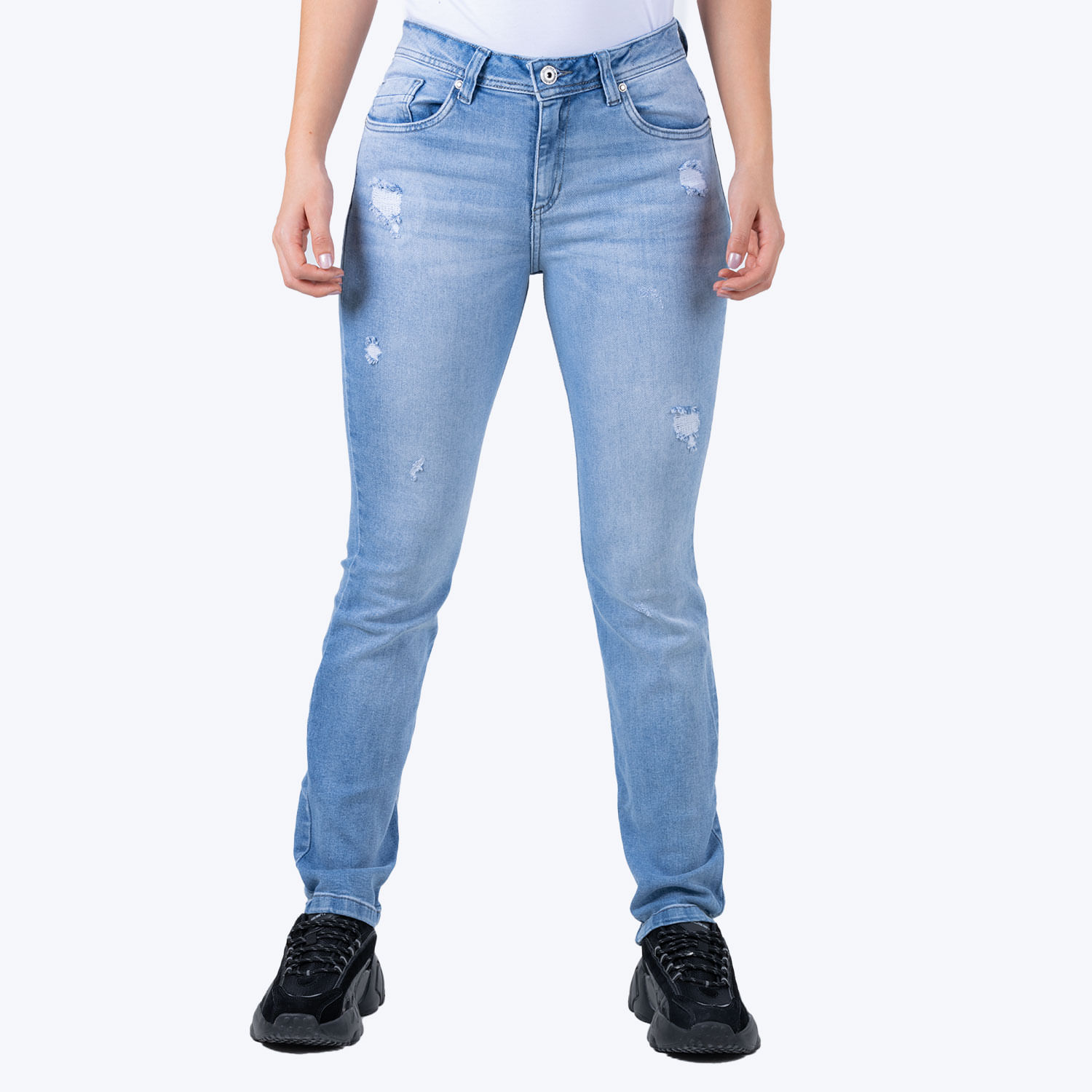 JEAN SLIM COLOR AZU MEDIO CLARO PARA MUJER