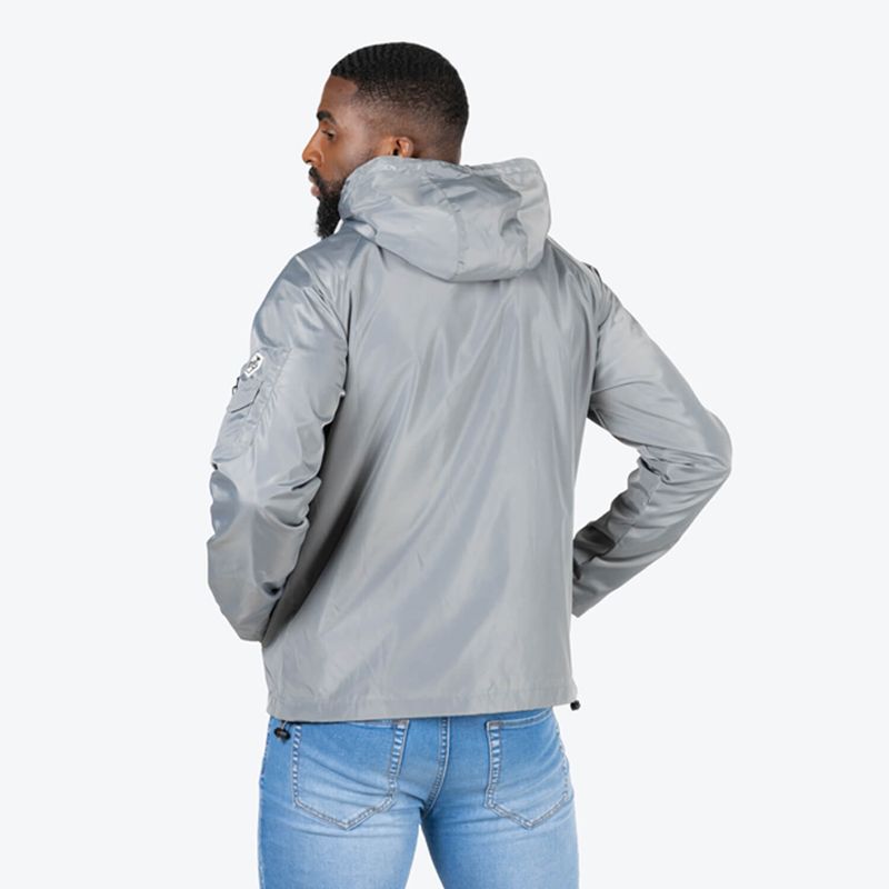 CHAQUETA ROMPEVIENTOS COLOR GRIS CEMENTO PARA HOMBRE QUEST