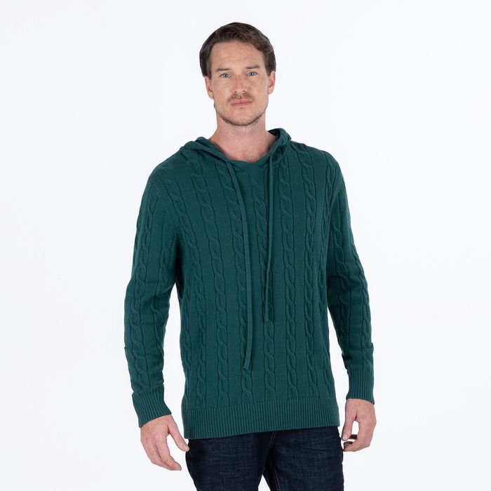 Sweater Cerrado Color Verde Cali Para Hombre