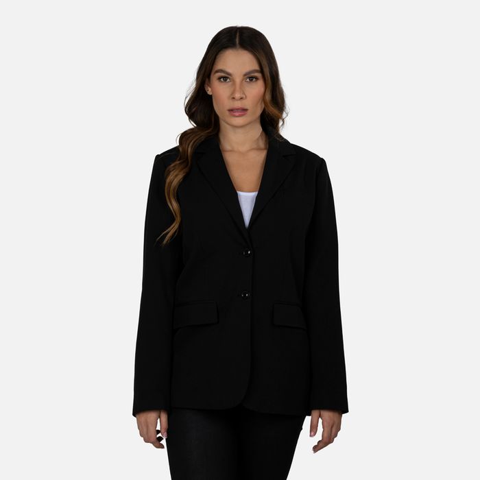 Chaqueta Blazer Color Negro Para Mujer