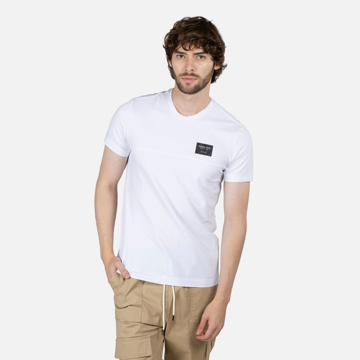 Camiseta Manga Corta Color Blanco Para Hombre