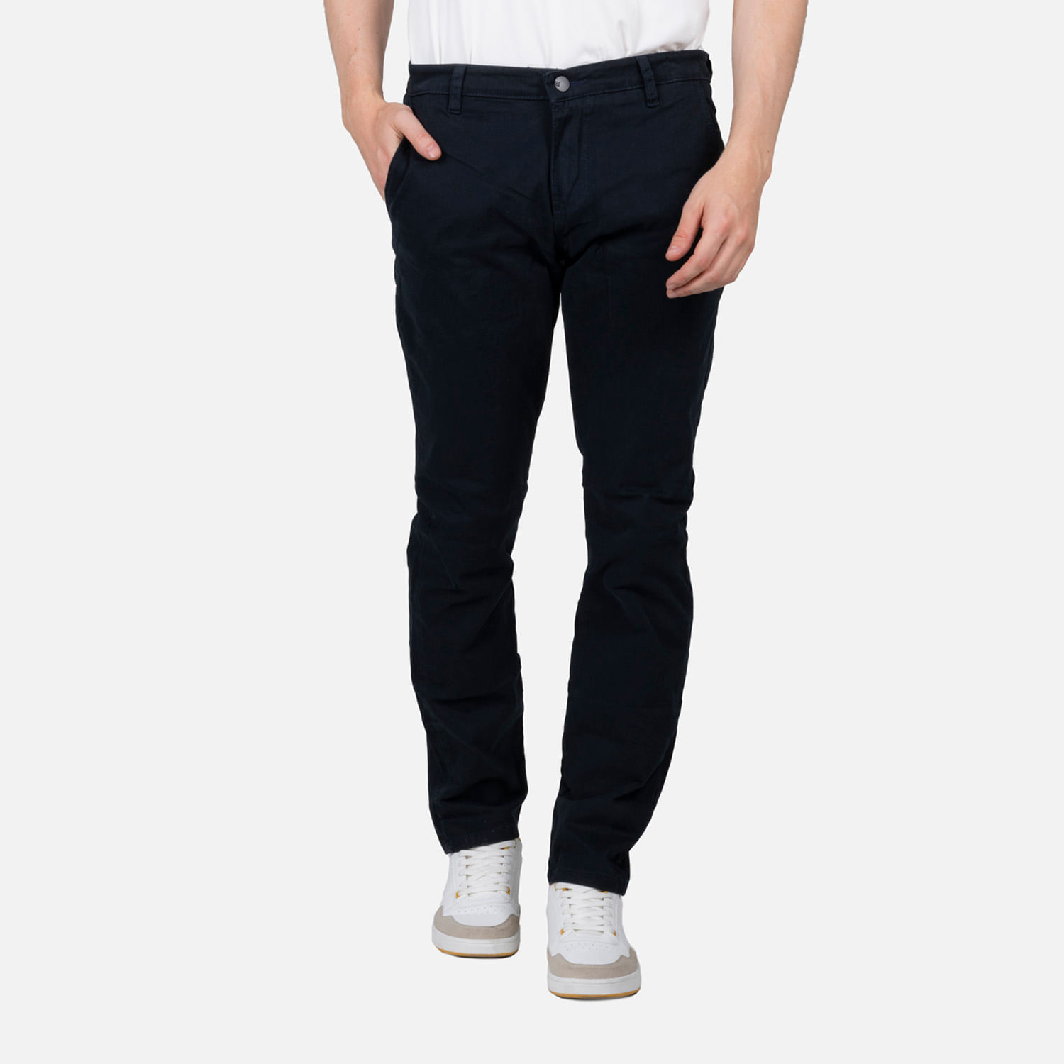 Pantalón Chino Mujer Slim Fit Azul Marino