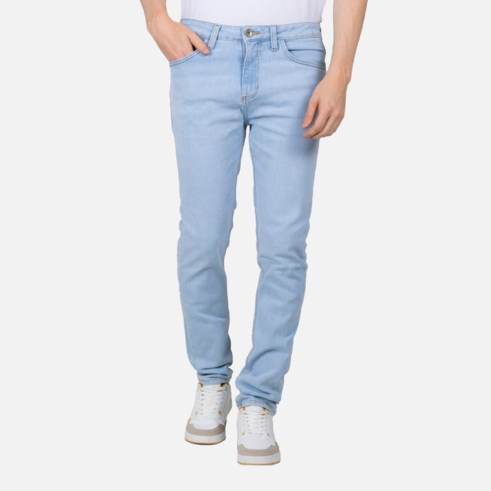 Jean Slim Color Azul claro Para Hombre