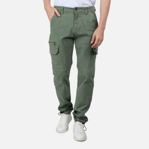 Pantalon Cargo Color Verde Militar Para Hombre