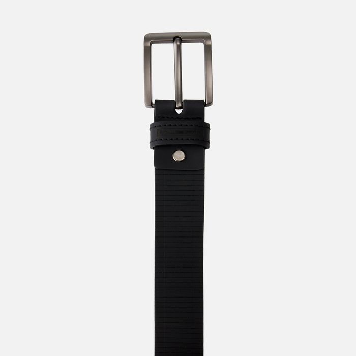 Correa Cuero Color Negro Para Hombre