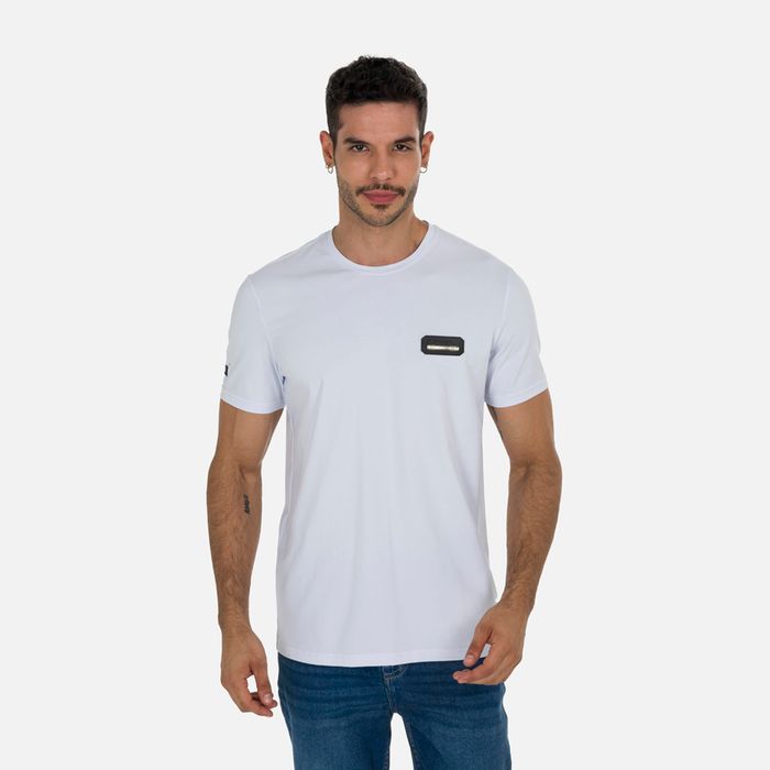 Camiseta Premium Manga Corta Color Blanco Para Hombre