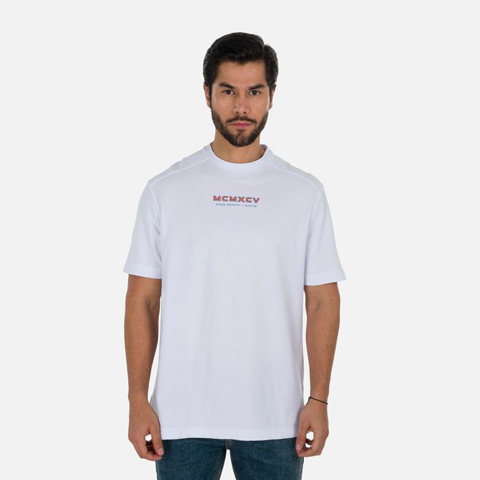 Camiseta Manga Corta Color Blanco Para Hombre