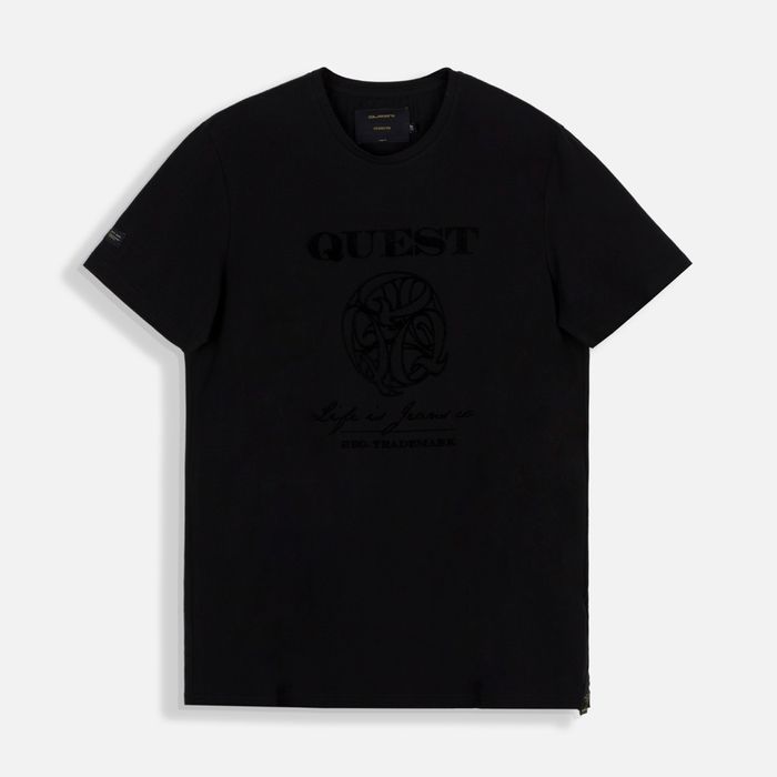 Camiseta Premium Manga Corta Color Negro Para Hombre