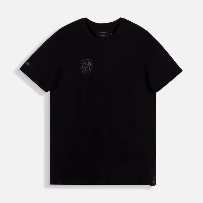 Camiseta Premium Manga Corta Color Negro Para Hombre