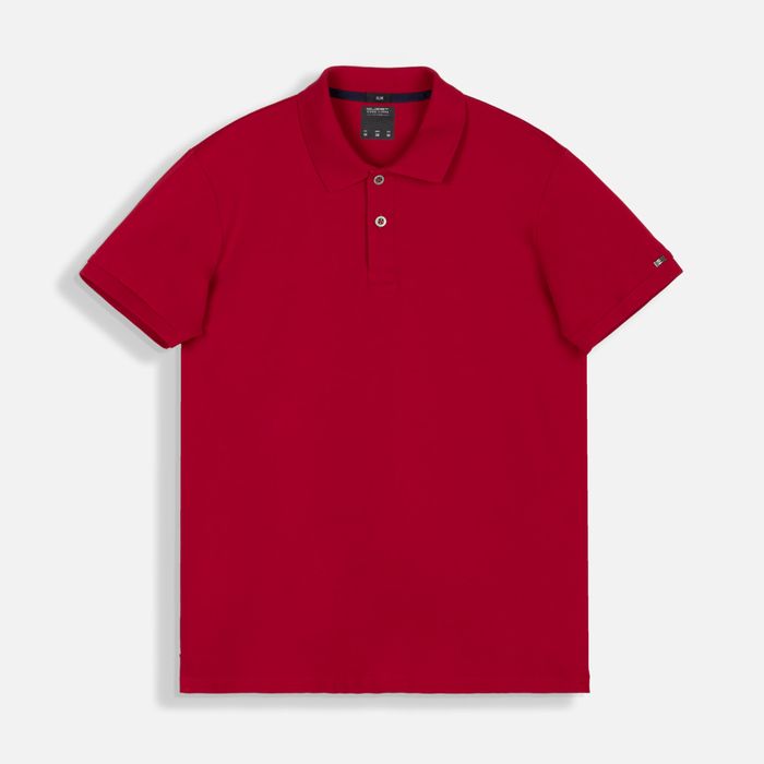 Polo Manga Corta Color Rojo Para Hombre