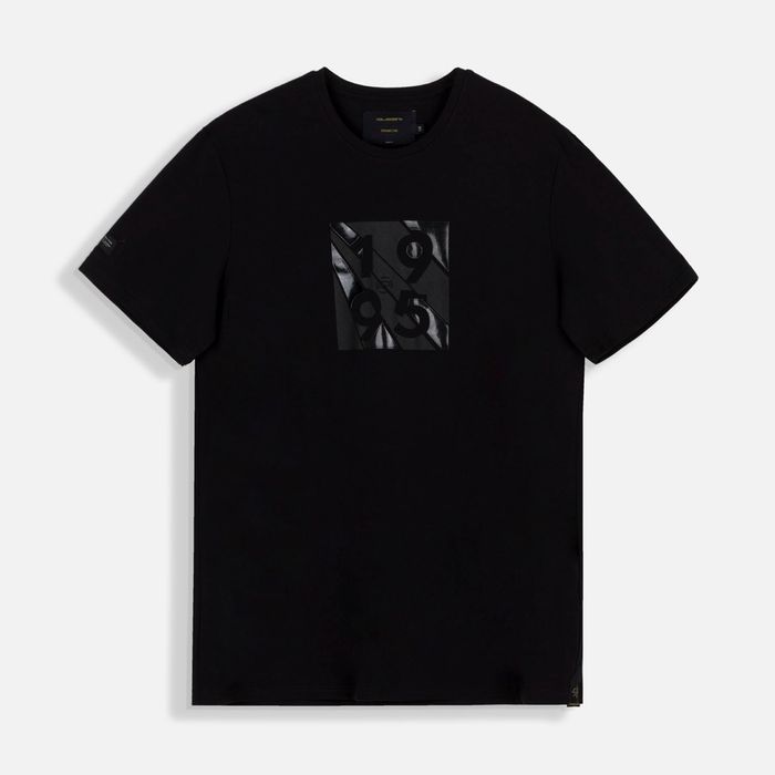 Camiseta Premium Manga Corta Color Negro Para Hombre