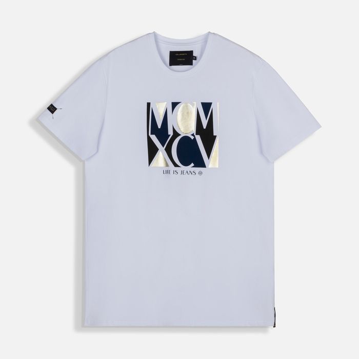 Camiseta Premium Manga Corta Color Blanco Blanco Para Hombre