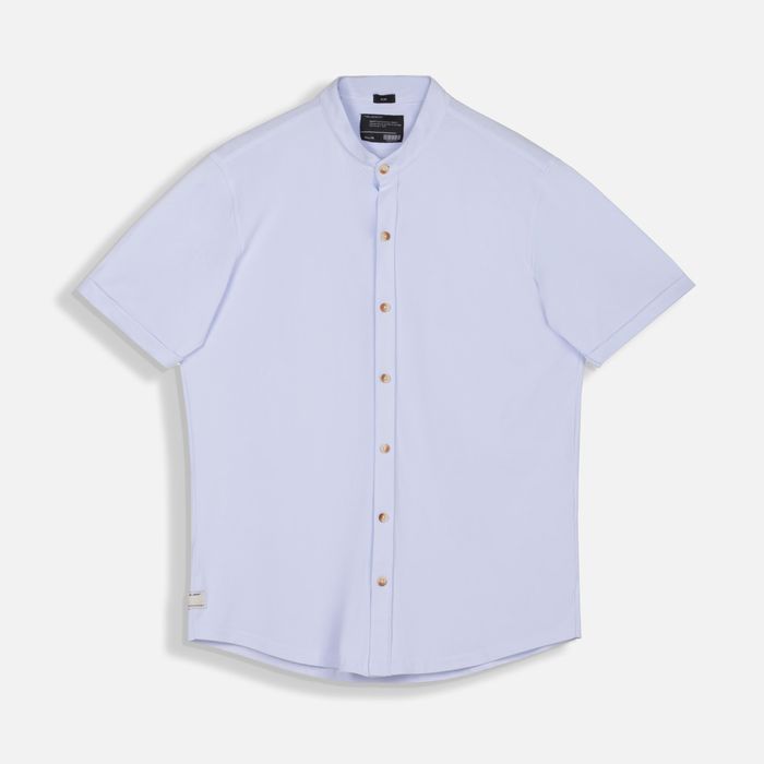 Camisa Manga Corta Color Blanco Para Hombre