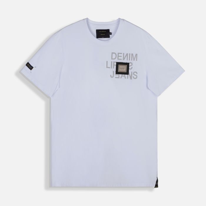 Camiseta Premium Manga Corta Color Blanco Blanco Para Hombre