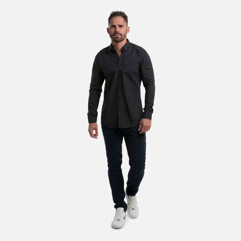 Negra Con Pantalon Y Camisa Shirt Outfit Pantalon Cafe Camisa