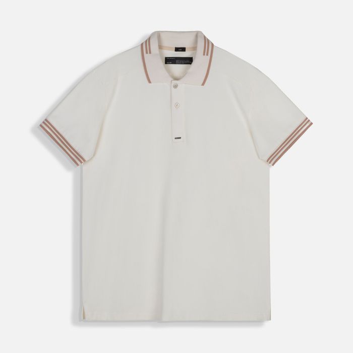 Polo Manga Corta Color Ivory Para Hombre