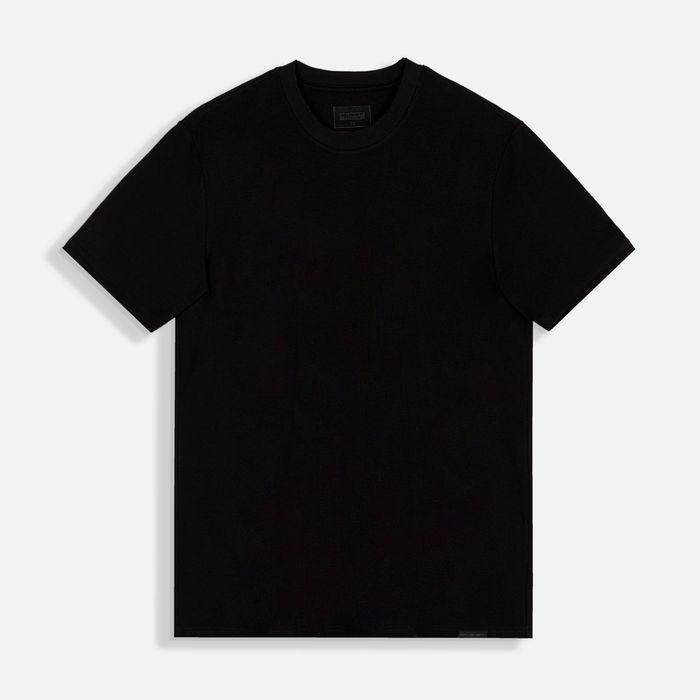 Camiseta Premium Manga Corta Color Negro Para Hombre