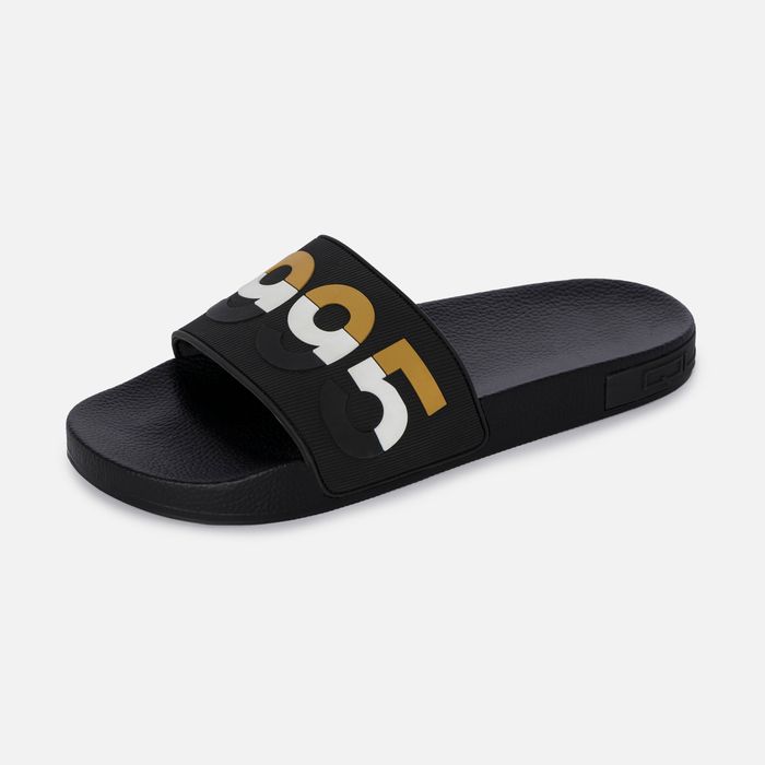 Sandalias Tipo Pala Color Negro Para Hombre