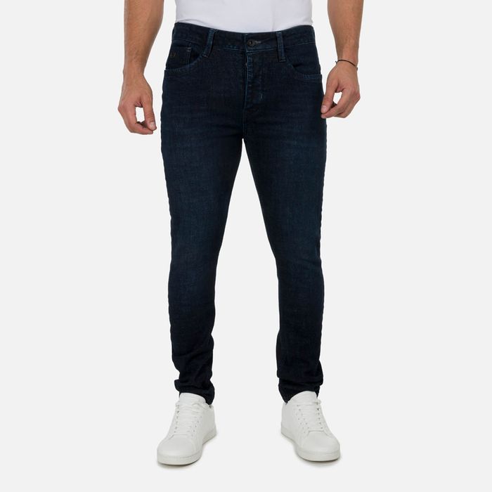 Jean Skinny Color Azul Oscuro Para Hombre
