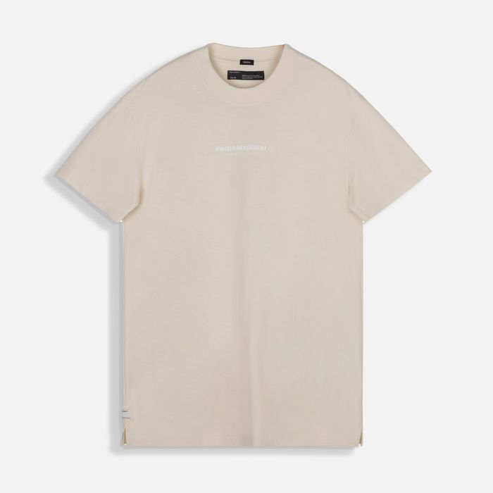 Camiseta Manga Corta Color Whitecap Gray Para Hombre