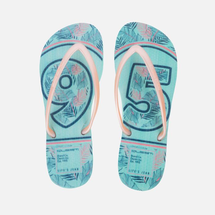 Sandalias Tres Puntadas Color Verde Menta Para Mujer