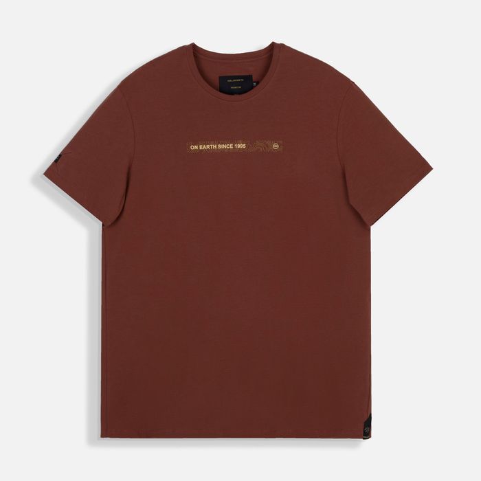 Camiseta Premium Manga Corta Color Brunette Para Hombre