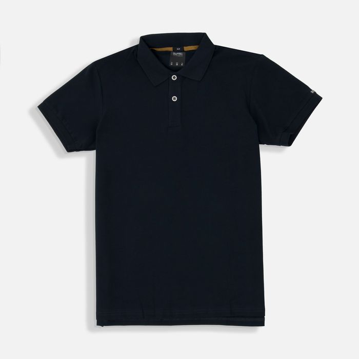 Polo Manga Corta Color Azul Noche Para Hombre