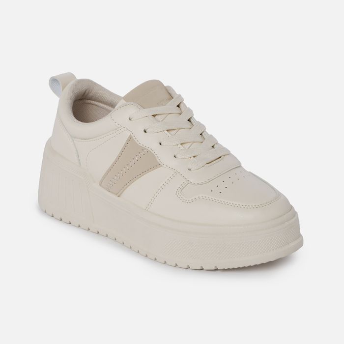 Zapatos Casual Color Ivory Para Mujer