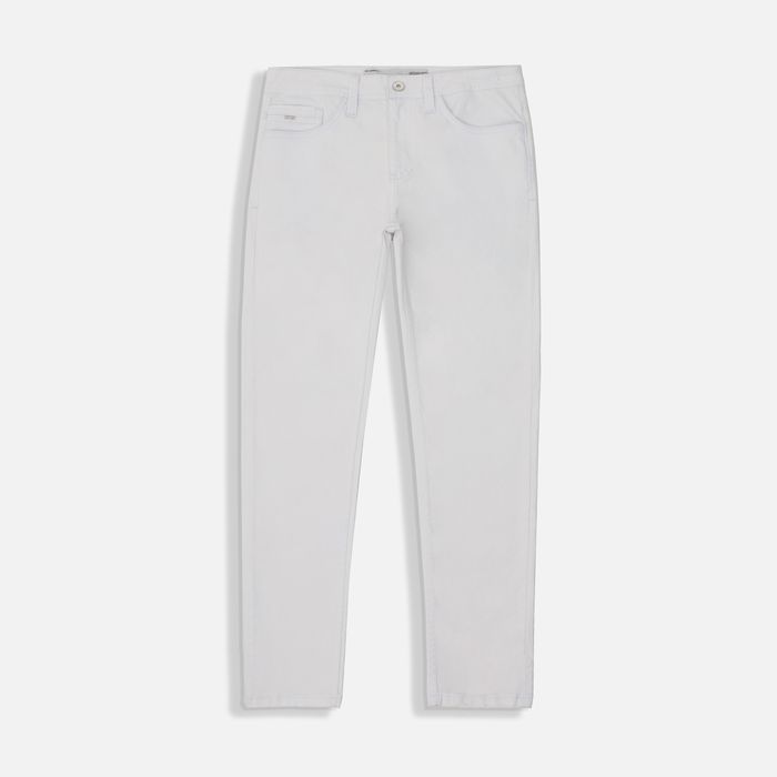 Jean Slim Color Blanco Para Hombre