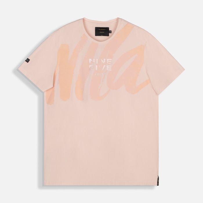 Camiseta Premium Manga Corta Color Peach Parfait Para Hombre