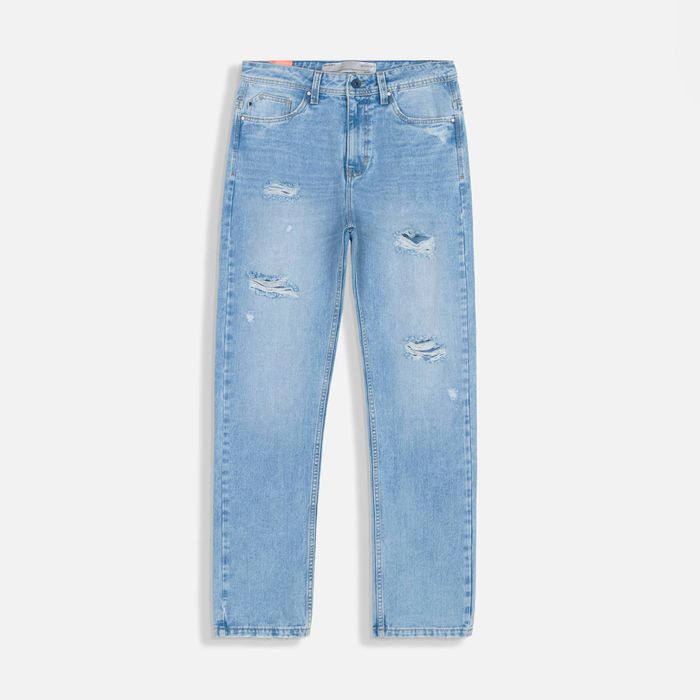 Jean Loose Color Azul Claro Para Hombre