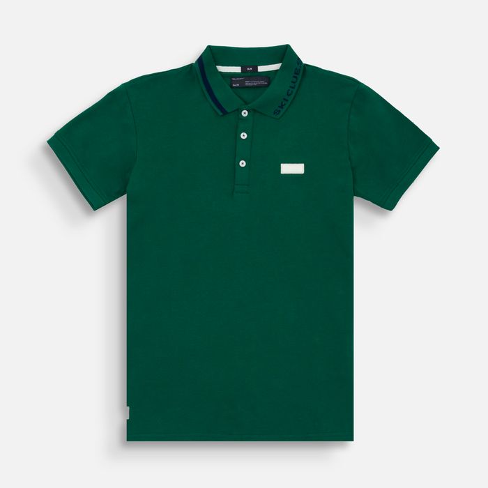 Polo Manga Corta Color Verde Para Hombre