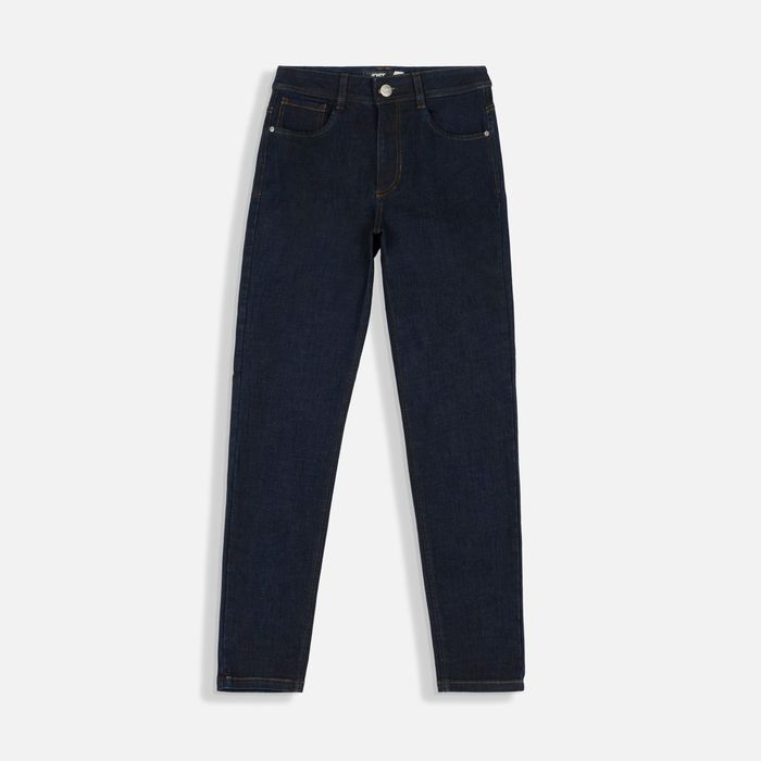 Jean Skinny Color Azul Oscuro Para Mujer