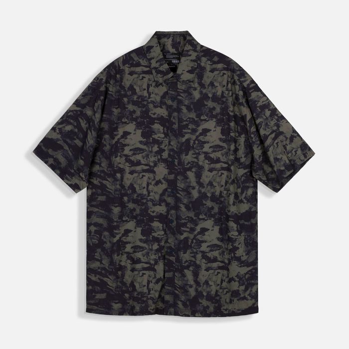 Camisa Manga Corta Color Azul Oscuro Para Hombre