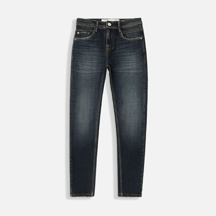 Jean Super Skinny Color Azul Oscuro Para Hombre