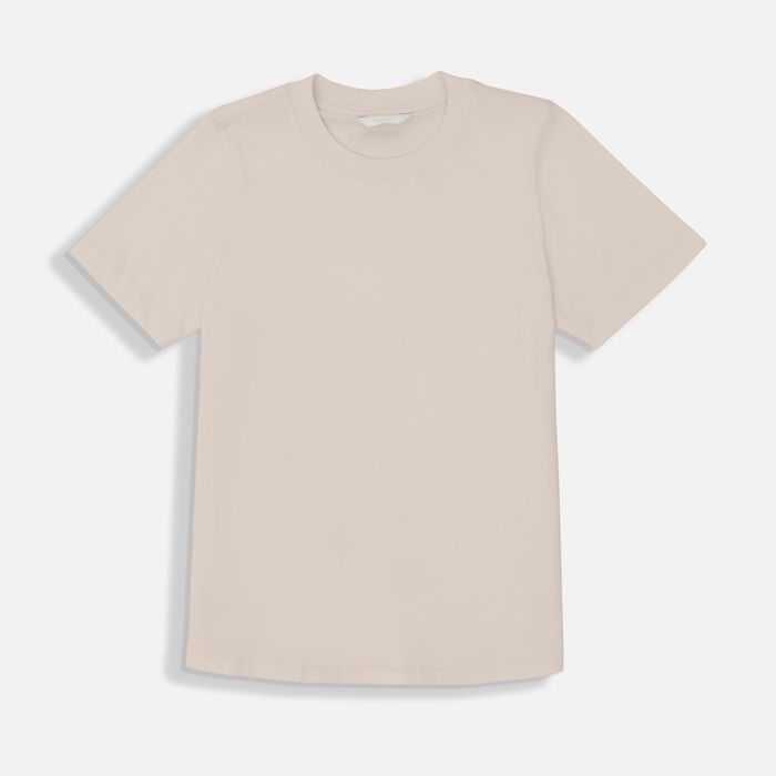 Camiseta Manga Corta Color Arena Para Mujer