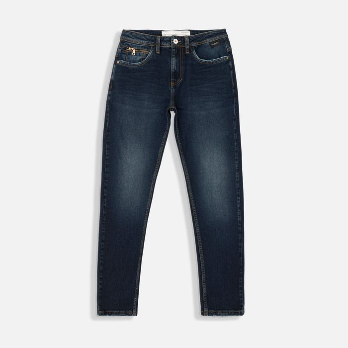 Jean Slim Color Azul Industry Para Hombre