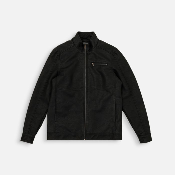 Chaqueta Biker Color Negro Para Hombre