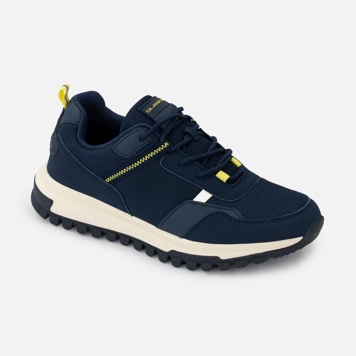 Zapatos Casual Formal Color Azul Oscuro Para Hombre