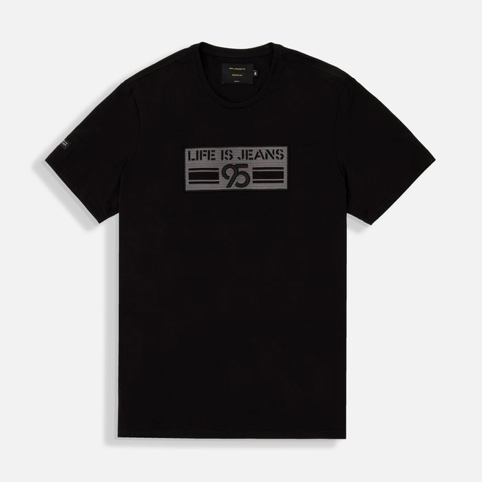 Camiseta Premium Manga Corta Color Negro Para Hombre