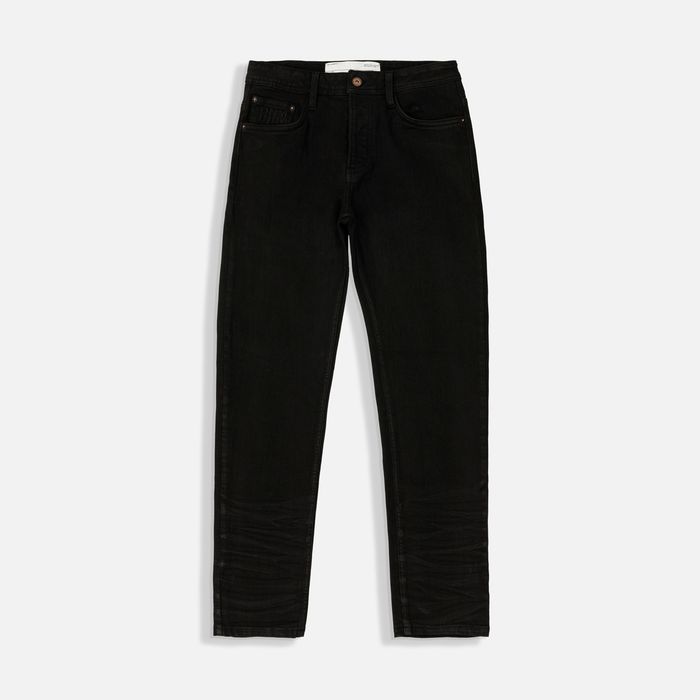 Jean Slim Color Negro Para Hombre