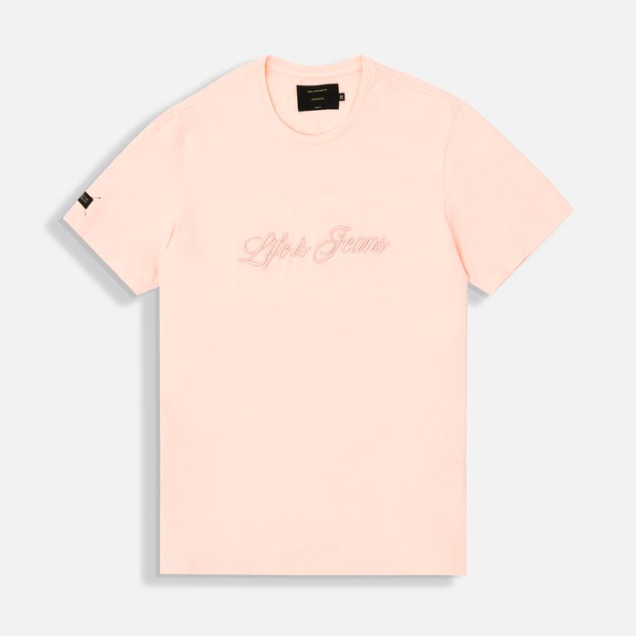 Camiseta Premium Manga Corta Color Peach Parfait Para Hombre