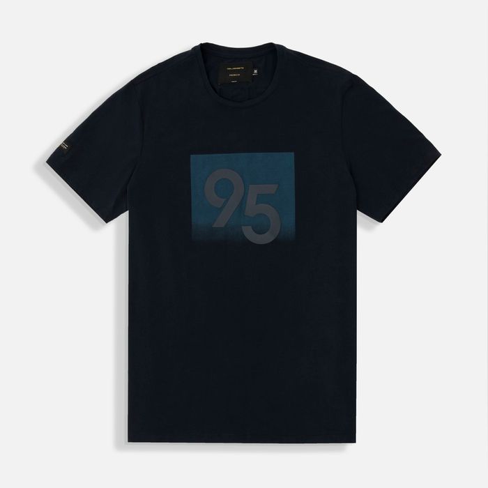 Camiseta Premium Manga Corta Color Azul Noche Para Hombre