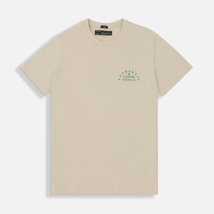 Camiseta Estampado Localizado Color Avena Para Hombre