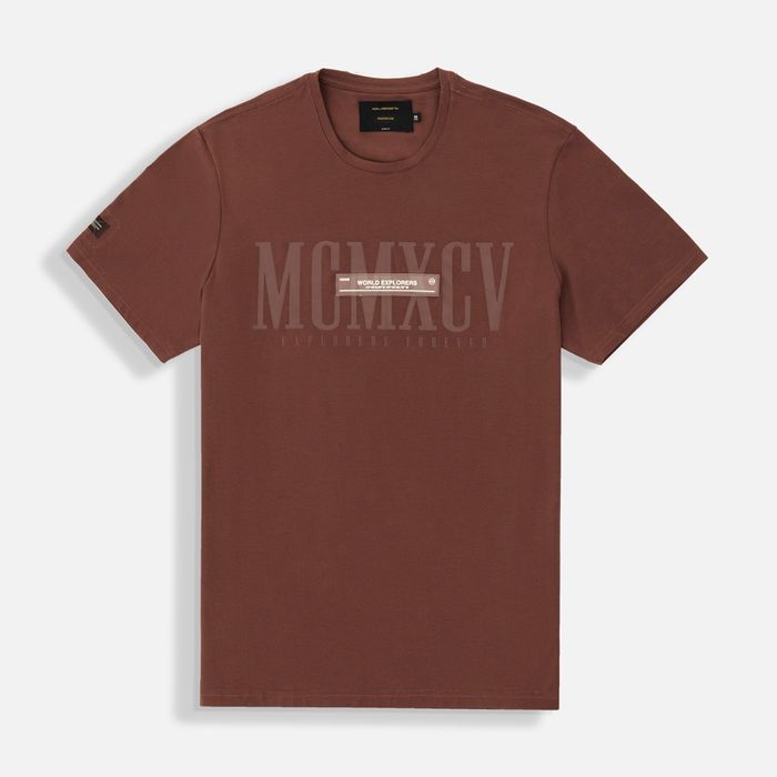 Camiseta Premium Manga Corta Color Brunette Para Hombre